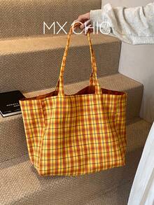 这款女士时尚大容量手提包采用豹纹帆布材质，轻便大容量，适合学校、校园、图书馆、购物、旅行、户外活动、野餐等场合，也可作为单肩包或手提包使用。 - 彩色 - 查看 3