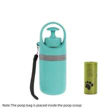 1个宠物便携式粪便铲 - 含1卷垃圾袋，带垃圾袋分配器，适合户外使用，非接触式宠物粪便清洁器，可挂在牵引绳或背心上，遛狗必备 - 彩色 - 查看 13