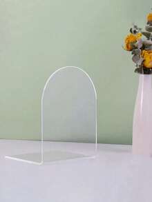 1/2 件亚克力书架，可调节透明书架，艺术展示架，桌面亚克力书架，透明书架，适用于办公室、家庭、零售店、卧室、返校季、漫画、CD、杂志、明信片、艺术品、情人节、圣诞节、万圣节礼物、透明装饰，是返校季的完美之选。 - 無色 - 查看 8