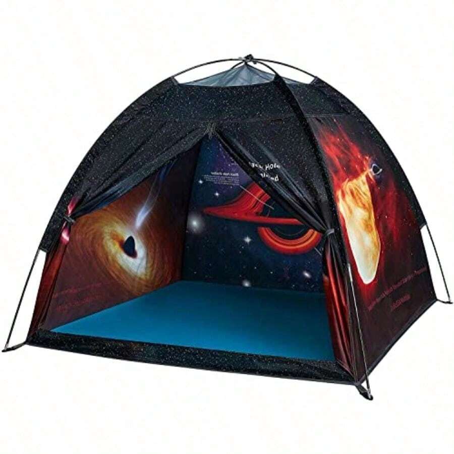 NEW Mangant Black Hole Play Tents - Cúpula Espacial para s y Niñas 3-10 Años - Tienda de Campaña Desplegable para Aventuras Imaginativas en Interiores y Exteriores - Regalo Original47 x47 x43 - como en la foto - Ver 1