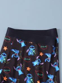 1pc Disney Cartoon Print Underwear-Soft-Comfortable, Letter Elastic Waistband, Casual Men's Underwear - Multicolor - View 4