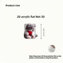 2pcs Cute Cat Holding Heart Shaped 2D Flat Cable Protector, Anti-Breaking, Type-C Phone Data Cable Protector, Stylish And Durable - Type-c - View 6