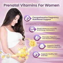 VivoNu 19-In-1 Prenatal Multivitamins, 100-Day Supply, 300 Softgels, Vitamins For Pre-Pregnancy And Postpartum, Lemon Flavor, Contains Folic Acid, Probiotics, Biotin, Zinc, Vitamins D3, K2, B6, B12, C, And More - 2 túi - Xem 2