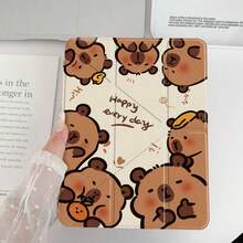 Minimalist Y-Shaped Foldable Spray-Painted Transparent Acrylic Crystal Flat Protective Case, Compatible With Pad Mini6/7/9.7/10.2/10.5/10.9/12.9/13/Pro 11, 10th Generation, Protective Case Supports Multi-Angle Adjustment, Six Bracket Placement Modes, Built-In Pen Slot, Transparent Back Cover, Anti-Drop Protection, Auto Wake/Sleep - Multicolor - View 13