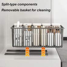 滑动式抽屉橱柜收纳架 - 滑动顺畅，节省空间，防水耐用，可拆卸，适用于厨房和浴室，可用于收纳餐具、调料瓶、水槽下清洁用品、碗碟等，以及橱柜收纳。