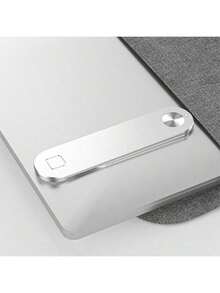 1个黑色/玫瑰红/银色铝合金笔记本电脑侧屏便携式金属手机支架，双屏便携式金属支架，适用于手机和电脑