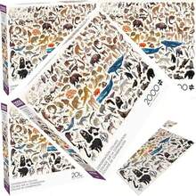 Adult Puzzle for Game Nights Challenging 2000 Piece Collage Conservation Jigsaw Puzzle - ‎multicolor - Ver 1