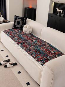 1pc Bohemian Style Sofa Cushion Cover Thicken Anti-Slip Sofa Slipcovers For Living Room Bedroom Outdoor Sofa Cover Pet Stain Prevention 4-Season Sofa Seat Cushion Cover For L-Shaped Single Seat Recliner And 1/2/3/4 Seater Sofas New Decorations For Spring And Summer Homes - Multicolor - View 5