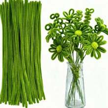 100/200/300 piezas de hebras sueltas de paja verde, suministros de artesanía de paja aptos para manualidades y proyectos hechos a mano, regalos creativos, decoraciones de fiesta, suministros de artesanía suaves para manualidades, florales, artes (0.24x12 pulgadas/6mm X 30cm) - Multicolor - Ver 1