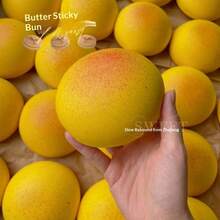 1个超柔软粘稠土豆泥面包，弹性慢回弹，减压捏捏乐玩具，生日/圣诞节/万圣节礼物，完美礼物 - 彩色 - 查看 14