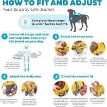 Outward Hound Granby Splash Dog Life Jacket \U2013 Flotation Vest For Swimming &Amp; Boating, Maximum Buoyancy, All Skill Levels, 33"-44" Girth, Yellow, X-Large - ColorG - 查看 2