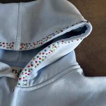 2026 Y2K High Street Unisex Hooded Cardigan American Retro Sweatshirt Jacket Personalized Loose Streetwear For Street Shooting - 藍色 - 查看 4