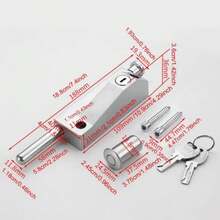 TendenciaCerradura De Pestillo Puerta Con Resorte For Piso AntirroboCalidad premium - Blanco - Ver 4