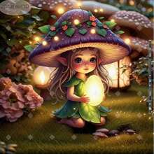 1/2个亚克力材质的梦幻仙女蘑菇花园，带灯光蛋形设计，波西米亚风格，非常适合花园、庭院、盆栽植物和露台。理想的节日礼物，充满活力的草坪和景观装饰，生日和乔迁庆典，2D - 多色 - 查看 6