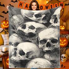 Nightmare Before Christmas  & Sally Patchwork Fleece Throw Blanket, Super Soft Warm Cozy Flannel For Couch Bed, 280 GSM Lightweight Plush, Great Gift For Fans, Home Decor, All Seasons - Nhiều màu 7 - Xem 10