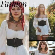 4件套海盗服装配饰：头巾、腰带、项链、帽子、眼罩，是女性海盗主题派对、化装舞会、万圣节、圣诞节服装的必备单品。