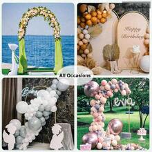 情人节浪漫求婚背景拱门 | 重型黄色金属拱门框架 - 稳固可重复使用（适用于气球、花环和DIY装饰） | 婚礼热门之选 | 易于组装 | 2026年情人节、婴儿派对和生日最佳选择 | 欧盟快速发货 - 多 - 查看 8