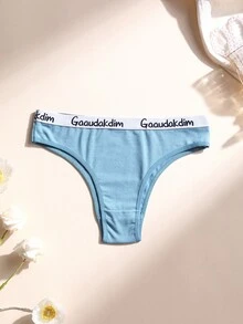 6条装女士低腰无痕内裤，纯棉舒适透气内衣，适合瑜伽、运动、日常穿着 - 彩色 - 查看 7