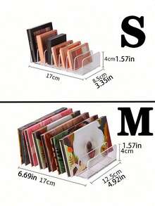 2/1 buah Baki Organizer Eyeshadow 7-Grid, Rak Display Meja Rias, Bahan Plastik PS Transparan, Cocok untuk Bedak Cushion Makeup, Blush, dan Kosmetik Lainnya, Dapat Digunakan untuk Penyimpanan di Kamar Tidur. - Clear - View 6