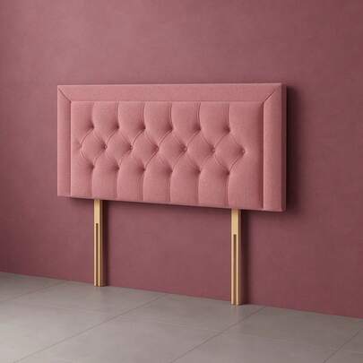 6ft Superking Miami Chesterfield Headboard 20inch Fabric Buttons