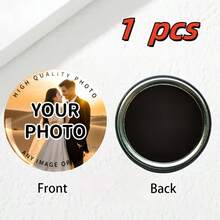 Magneti da frigorifero in metallo con foto - Magneti personalizzati rotondi con temi di Ramadan, Ringraziamento, Pasqua, San Valentino - Regali durevoli in metallo, adatti per decorazione e esposizione domestica, magneti da frigorifero - Multicolore - Visualizzare 11