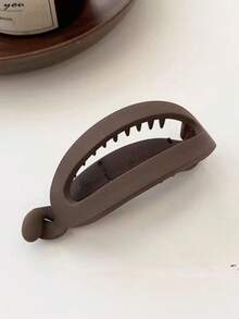 3/1件装极简磨砂后脑勺马尾横向发夹香蕉夹时尚发夹头饰女士肉丸发夹扭结发夹