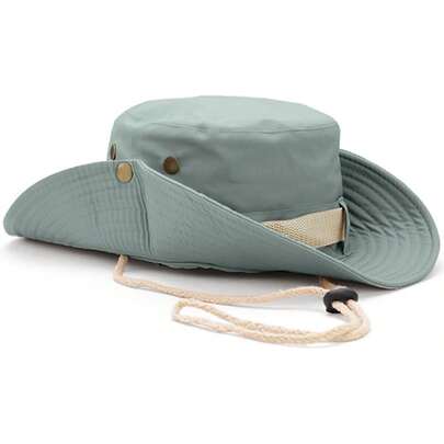 Favuit Hats Hat Wide Brim Summer Hat Cotton Foldable Fishing Hiking Cap Breathable Cowboy Style Boonie Hat Men Women Outdoor