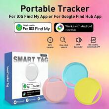 RSH 3pcs Dual System Tracking Tags, Compatible With Android And IOS, Precise Locating Key Finder Tracking Device, Smart Tracking Tag, Suitable For Luggage, Wallet, Bags - Compatible With IOS "Find My" And "Find Center" Tracking Locator - Multicolor - View 14