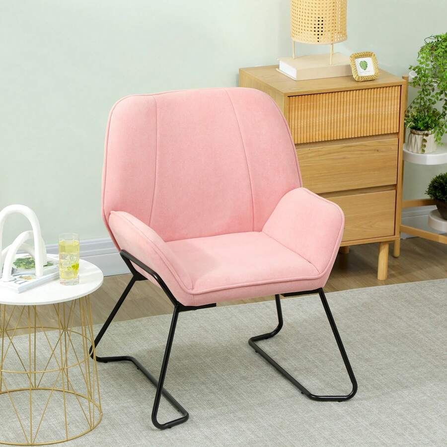 HOMCOM Living Room Chairs - Rose - View 1