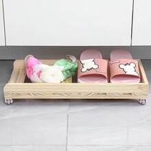 4-Piece Adhesive Plastic Wheels, Suitable For Furniture, Storage Boxes And Trash Cans Small Mobile Casters, So That The Storage Box Moves.