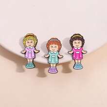 Cute Three Sisters Creative Brooch Haunted House Sisters Triplets Exquisite Gift Badge - QHXZ1094 - 查看 5
