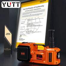 5吨电动千斤顶，45厘米，12伏汽车电动升降设备，适用于SUV、轿车、皮卡轮胎更换和车库维修 - 橘色 - 查看 10