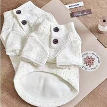 PET PALS 1 Pc Polka Dot Pet Cloth In Sping And Autumn ,Base Shirt For Small And Medium Size Pet - Apricot - View 1