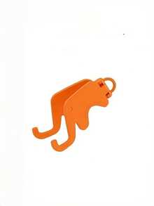 1pc Creative Portable Cartoon Elephant Desk Phone Holder, Foldable Slouchy Keychain Phone Stand, Plastic Dopamine Keychain Elephant Phone Holder, Desk Top Cute Cartoon Slouchy Phone Stand - Multicolor - View 9