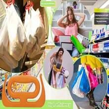 符合人体工学的重型购物袋提手，多功能提手，杂货袋支架，塑料袋提手，手提袋工具，防滑，便携式杂货提手，带提手的塑料袋，购物、旅行、居家和厨房必备，紧凑型收纳架