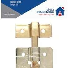 Lock PASC5 Pasador de sobreponer de barra cromo brillante 5 cm - como se muestra en la figura - Ver 3