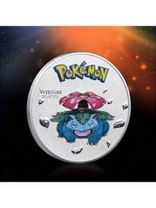 pokemon Monedas de metal de Pokémon, monedas de metal de Pikachu, Charizard, Mewtwo, Pikachu, tarjeta de colección de juego redonda de tarjetas de Pokémon, juguetes de anime - Multicolor - Ver 25