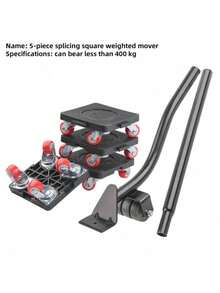 Heavy Furniture Lifter With Extension And 4-Wheel Crowbar Furniture Mover Furniture Moving Tool