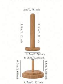 Wooden Yarn Holder, Desktop Yarn Spool Rack, Minimalist Style Thread Spool Storage Rack, Rotating Wooden Winding Reel, Perfect Weaving Accessory, Classic Wooden Yarn Holder With Rotating Mechanism, Knitting & Embroidery Accessory, Craft Sewing Supplies