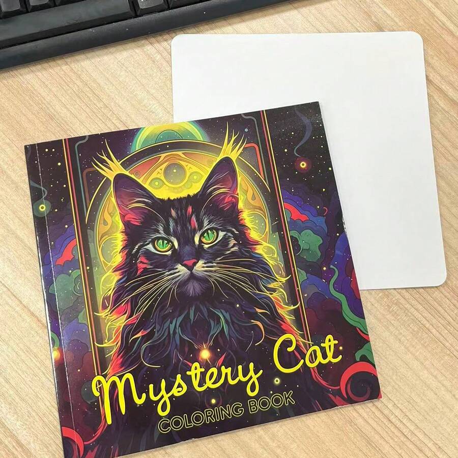 كتاب تلوين سميك عالي الجودة مكون من 24 صفحة، يحتوي على رسومات معقدة من الماندالا وقطط غامضة. هذا الكتاب المخصص للرسم مناسب للبالغين والمراهقين لتلوين بالأقلام الملونة، ويساعد على استرخاء العقل وتحفيز الإبداع. مناسب كهدية للنساء، الأولاد، عيد الحب، عيد الفصح، لوازم المدرسة، لوازم المكتب، العودة إلى المدرسة - متعدد الألوان - مشاهدة 1