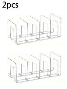 4pcs Transparent Wardrobe Storage Bags With Handles, Detachable Shelf Organizers For Bedroom, Bathroom, Office, Practical Book Shelf L-Shaped Storage Rack, Space Saving, Can Be Used As Car Storage Box, Drawer Organizer, Suitable For Small Handbags, Clothing Storage Such As Sweaters, Socks, Pants, Jeans, Underwear - Clear - View 11
