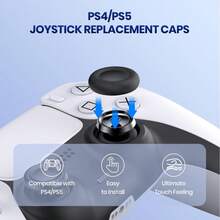 2pcs/4pcs/10pcs Controller Joystick Replacement Cap, Elite Controller Replacement Cap, Mushroom Head Repair, DSE Replacement Cap, No Need To Disassemble The Console