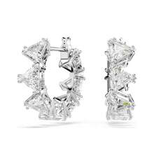 Cercei SWAROVSKI Matrix cu inel mare pentru femei 5632467 - Alb 5632467 - Vizualizare 1