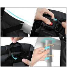 Folding High Chair With Anti-Slip Clips, Ergonomic Backrest, Belt, Travel High Chair, Ideal For Home And Travel.