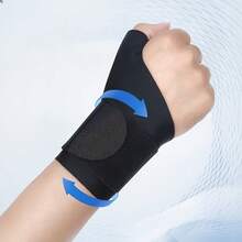 Double Reinforced Wrist Brace With Thumb Support - Black - View 5