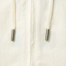 Áo khoác gió LI-NING BADFIVE màu be phối màu tương phản, chống nắng UPF50+, nhanh khô, kiểu dáng thường ngày, AFDV127 - trắng - Xem 7