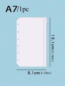 一套12个A6、A5或A7尺寸的袋子，或者两套A6透明六孔拉链袋 - 無色 - 查看 12