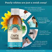 GuruNanda Original Oil Pulling Mouthwash, Promotes Deep Cleaning, With Coconut &Amp; Sesame For Teeth &Amp; Gum Health &Amp; Fresh Breath, With Tongue Scraper, Alcohol-Free, 8.45 Fl Oz - ColorA - 查看 6