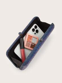 亮片、时尚、优雅、简约、个性化、经典晚宴包，适合约会、日常、下午茶、派对、舞会、俱乐部、生日、晚宴、宴会等场合。 - 寶藍色 - 查看 7