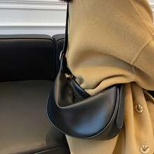 High-End Niche Small Bag, Casual Single-Shoulder Crossbody Versatile Dumpling Bag - màu đen - Xem 3